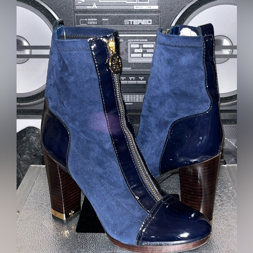 Tory Burch Navy Blue Women's Boots - Picture 2 of 7